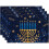 Πατάκια τραπεζιού Hanukkah Star of David Rustic Linen 4 τεμάχια 1