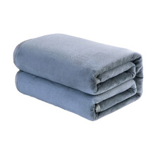 Flannel fløjlstæppe 100x150 cm polyester ensfarvet tæppe