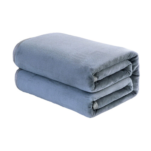 Flannel fløjlstæppe 100x150 cm polyester ensfarvet tæppe