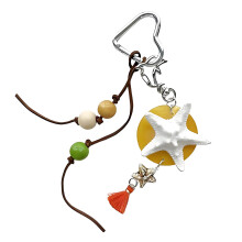 Adorable étoile de mer à suspendre pour sac, porte-clés,