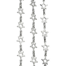 Practical Hollow Star Shape Necklace Chain-Steel color