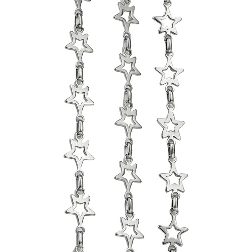 Chaîne d'extension de collier avec pendentif-Couleur acier