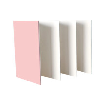 Livre d'aquarelle en coton, carnet de croquis pliable,-rose