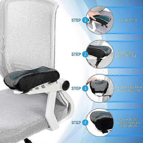 Office Chair ArmRest Cover Pillow - Elbow Support Cushion compatible with Computer 2