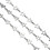 Multifunctionele holle stervorm ketting-Staal kleur 1