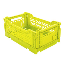 Foldable Desktop Storage Basket for Kid Toy Snacks-Green