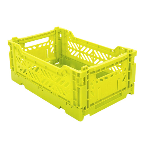 Foldable Desktop Storage Basket for Kid Toy Snacks-Green