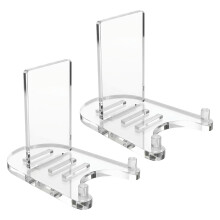 2Pcs Desktop Clear Acrylic Easel Stand Multipurpose-middle
