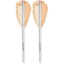wet n wild Eyeshadow Brush, Precision Blending Application, Soft Synthetic Fibers, Ergonomic Handle for Comfortable Control (Pack of 2)- Contour Brush