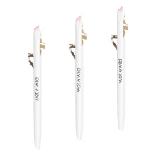 wet n wild Eyebrow and Liner Brush, Soft Fibers, Pack of 3 | Flat Angled | Ultra-Thin Precision, Brow & Liner Duo Brush