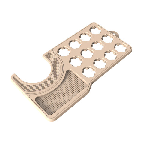 2-in-1-Kaffeepad-Organizer, Silikon-Kaffeematte,-khaki