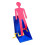 Mechanical Walking Man Toy With Hand Crank Operations 3D-Pink 1