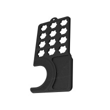 2 in1 Coffee Pods Organizers Silicone Coffee Mat Espresso-Black
