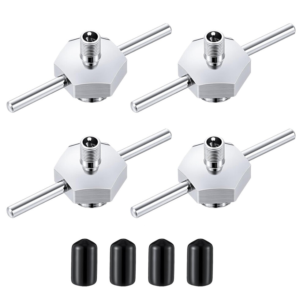 4Pack Stainless Steel Fillers Caps For 19487 Sprayer Fuel 7627001501898