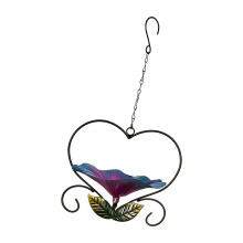 Bird Watching Heart Shape Hanging Bird Feeders Retros Bird-Blue
