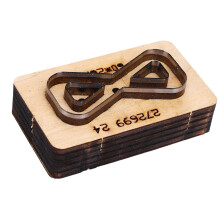 Fliege-Stanze, Modell Fliege, 60x26mm, Naturholz