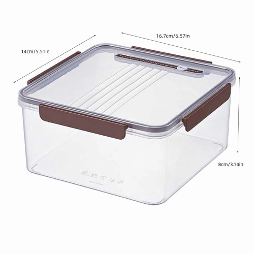 YANHAIGONG Bento Box Transparent Fresh-Keeping Container 2