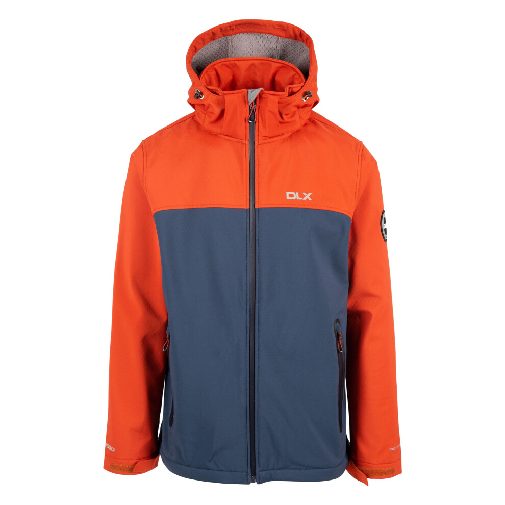 Trespass (M, Burnt ) Mens Moyler Dlx Soft Shell Jacket Orange
