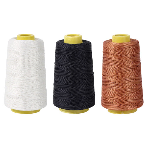 3 Rollen Hochleistungs-Nylonschnur Polyester-Nähgarn zum-300M
