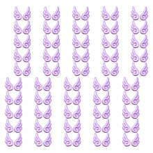 Appliques d'ailes en tissu de couleurs assorties, 100-Violet