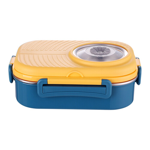 Stainless Steel Bento Box 3-Compartment Leak-Proof with 1