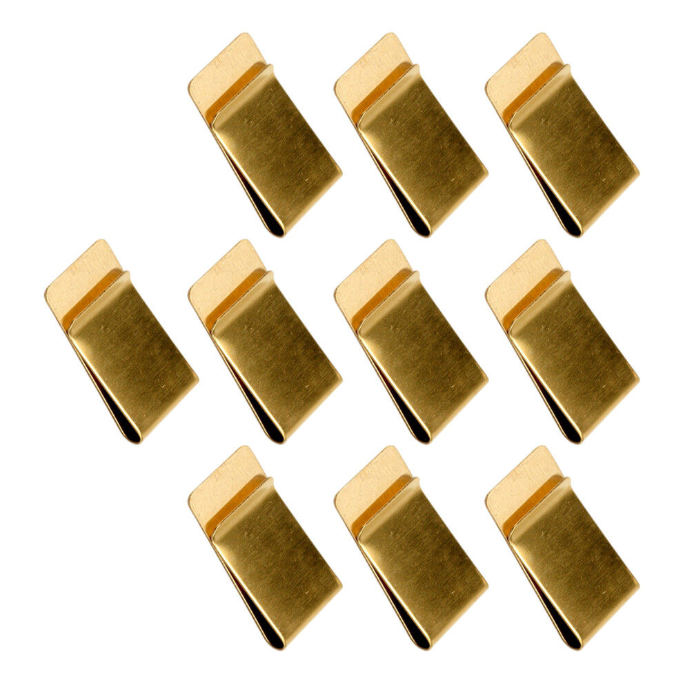 10Pcs Metal Pen Clip Metal Bookmarks Page-No. 2 Copper Color 7627001491717