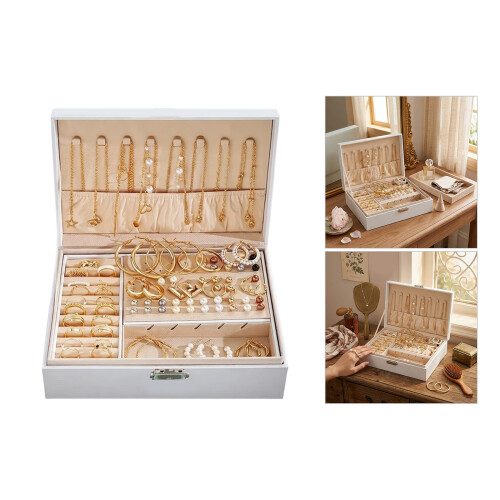 Assortiment de bijoux en alliage, 86 pièces, collier, boucles 2