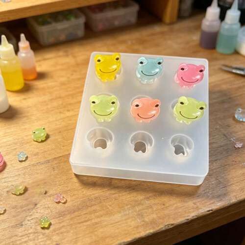 Little Frogs Figurine Shaped Silicone Mold For Creating 1
