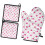 Blommiga ugnsvantar, set med 2 st, 18 x 30 cm 1