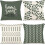 Fodere per cuscini moderne in lino, set da 4 pezzi (50x50 cm) 1