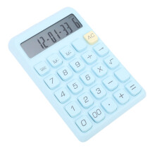 Tischrechner 12-stellige LCD-Anzeige blaue große Tasten