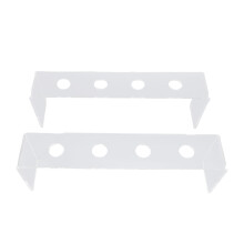 2 Stück transparenter 4-Slot-Weinstopper 25 x 7,5 x 5 cm