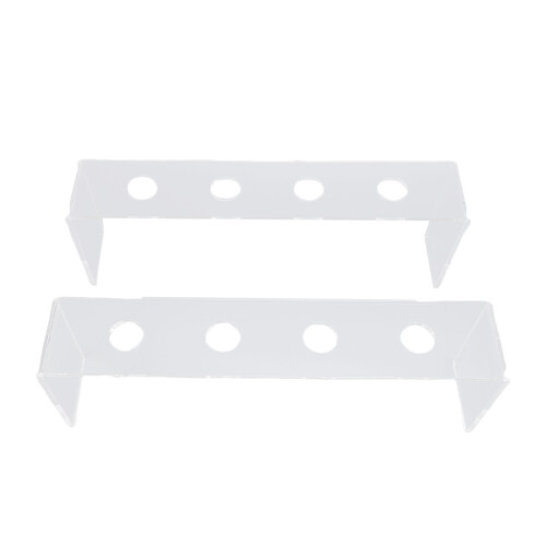 2 Stück transparenter 4-Slot-Weinstopper 25 x 7,5 x 5 cm