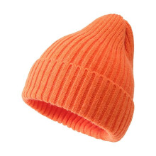 Gorro unisex de punto acanalado trenzado, cálido para invierno, con puño.