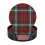 6 Leather Drink Coasters with Tartan Pattern 1