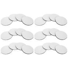 24 Pack White Neoprene Sublimation Coasters