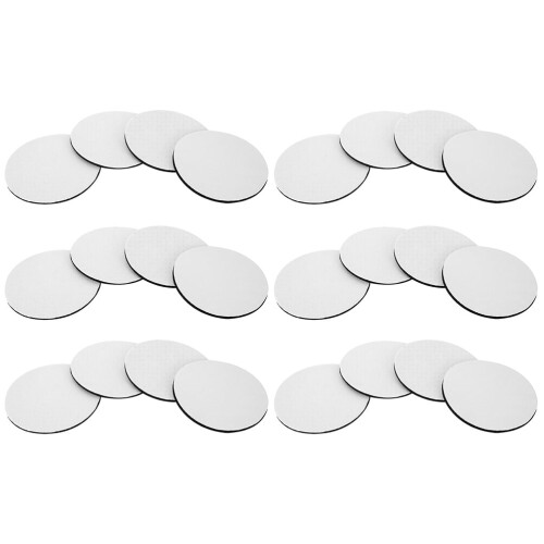 24 Pack White Neoprene Sublimation Coasters