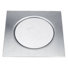 Stainless Steel Pedal Pop-Up Floor Drain