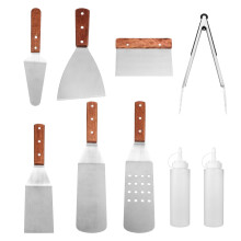 Stainless Steel BBQ Tool Set 9-Piece