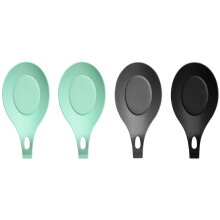 4-Pack Silicone Spoon Rests – Heat-Resistant, Flexible &