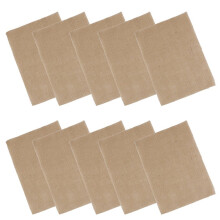Burlap Coasters Brown 21 x 29 cm Pack of 10