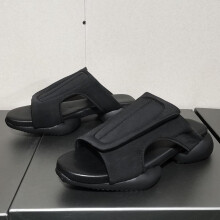 (white, 42) New men's outdoor flip-flops: breathable Velcro flip-flops with thick, non-slip soles – a couple's set – summer casual beach shoes