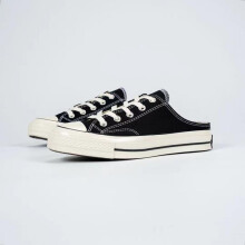 (black, 42) Unisex retro casual canvas slip-on shoes – a summer slip-on style for couples