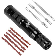 ROCKBROS Tubeless Tire Repair Kit Bicycle Motorcycle Puncture Tool Set Reamer Plug Strips Aluminum Handle