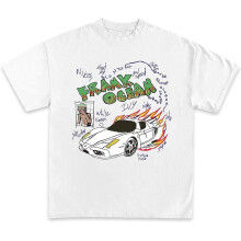(white, XXL) Rapper Rap T-shirts Concert Merchandise 100% Cotton Hip-hop Streetwear