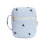 Zippered Design Pen Holders Storage Bag-Embroidered bow blue 1