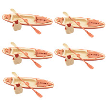 Authentisch aussehendes Kanu-Zubehör, Kanu- und-5PCS