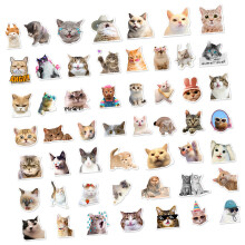 50Pcs Cartoon Kitten Sticker Scrapbooking Decorative-50 sheets