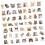 50Pcs Cartoon Kitten Sticker Scrapbooking Decorative-50 sheets 1