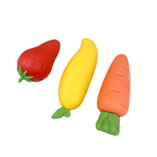 3Pcs Large Fruit Vegetable Themed Erasers Set-3 piece set